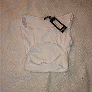White crop top
